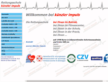 Tablet Screenshot of kuenzlerimpuls.ch